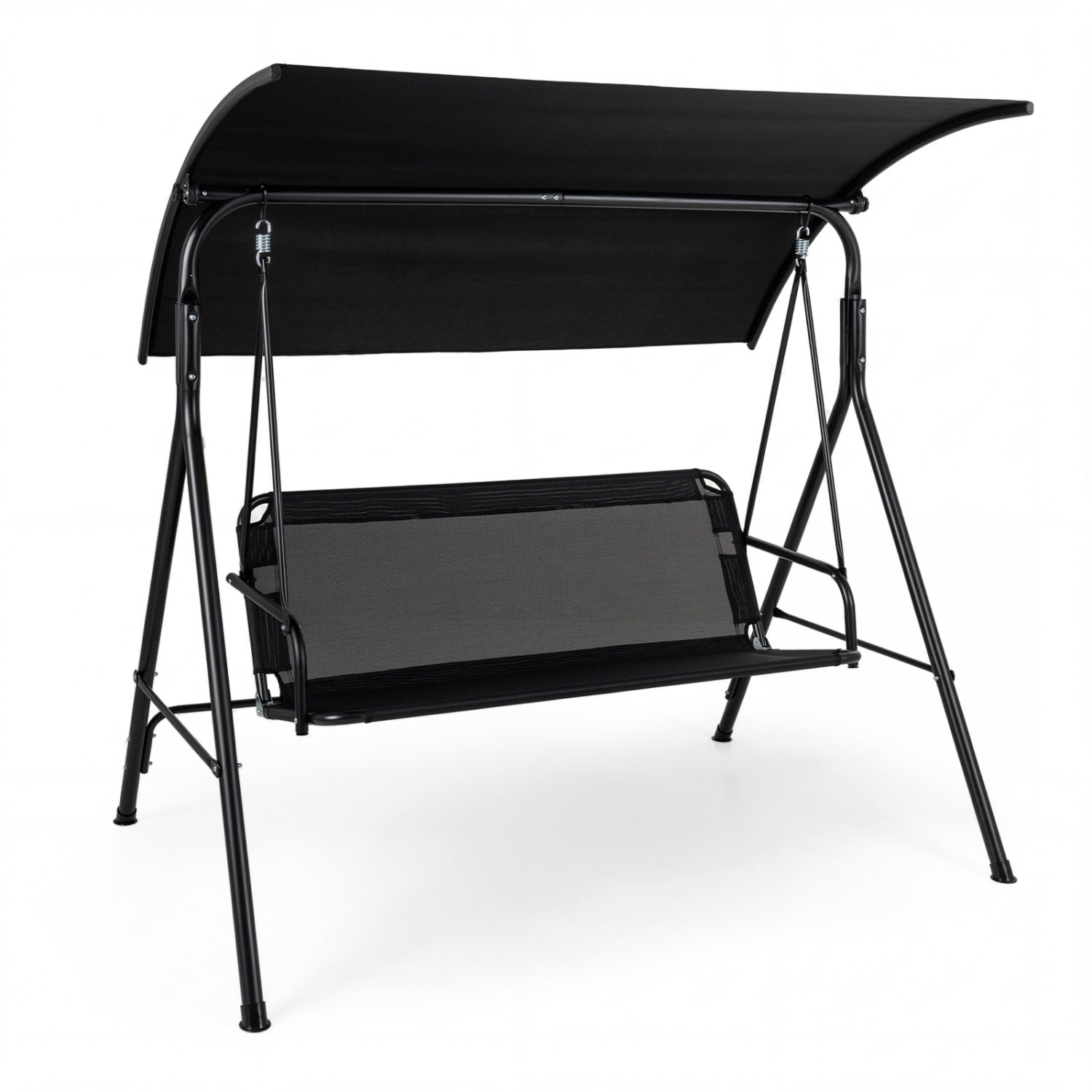 3-Seat Patio Swing Chair with Adjustable Canopy - 800 lbs