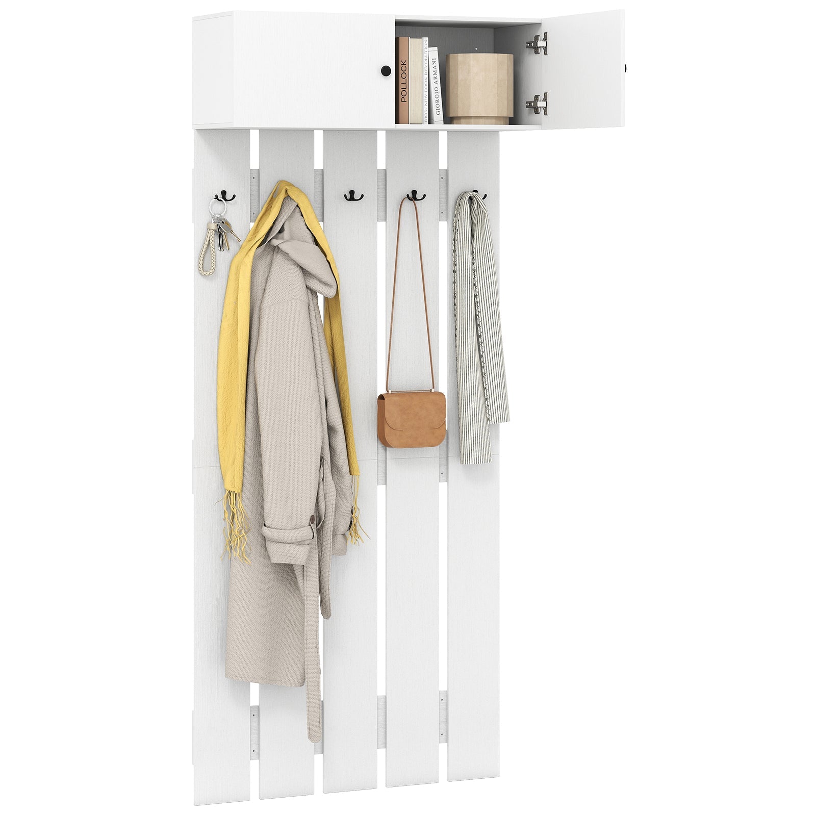 Entryway Wall Coat Rack Wall Mounted Coat Clothes Rack