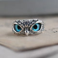 Vintage Owl Ring For Women Men, Creative Personality, Adjustable Open Ring