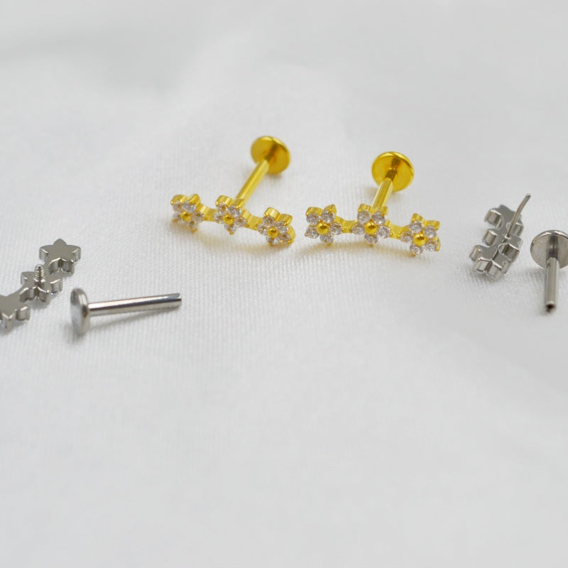 Titanium Alloy F136 Piercing Jewelry Ear Bone Stud