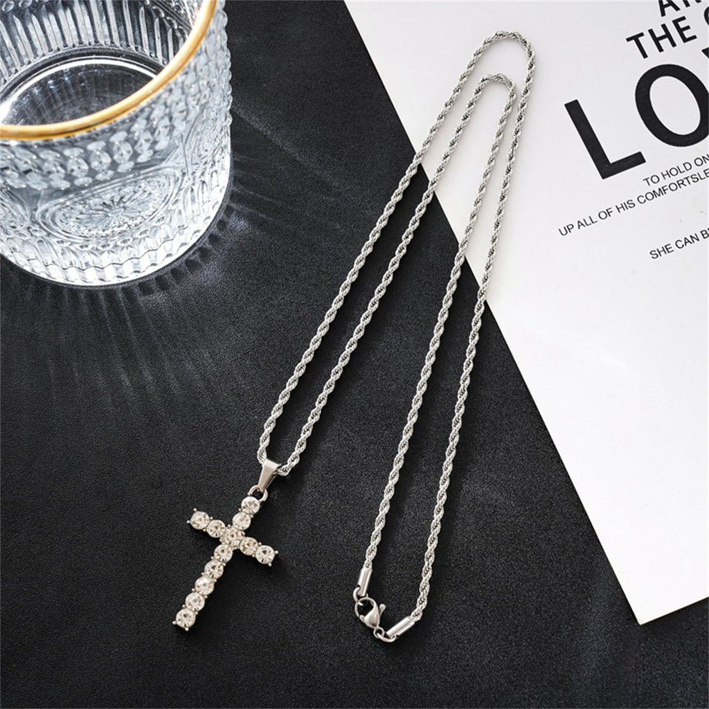 Diamond Pendant Necklace Men's Hip-hop Cold Wind