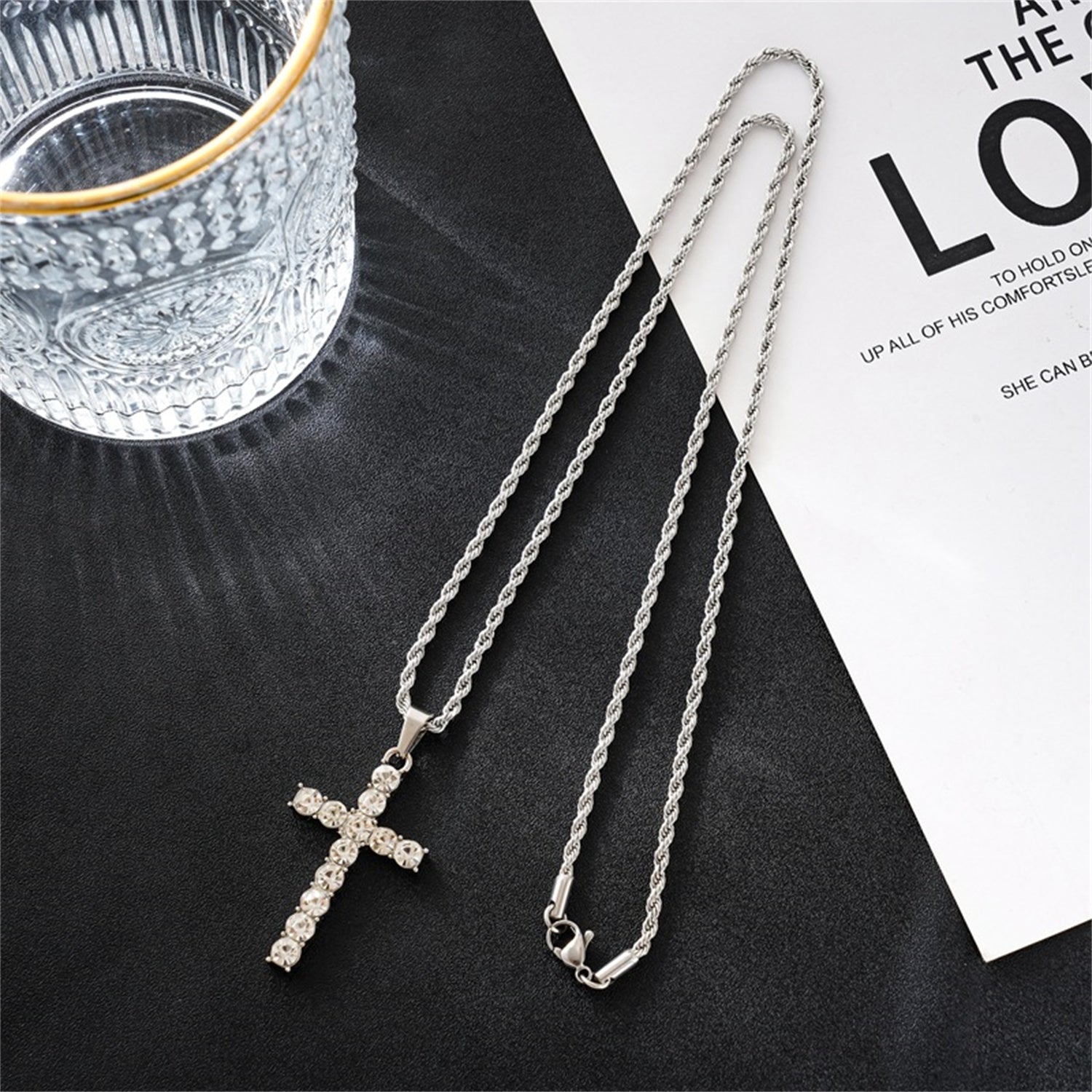 Diamond Pendant Necklace Men's Hip-hop Cold Wind