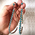 Hollowed-out Large Teardrop Turquoise Earrings Trendy And Unique