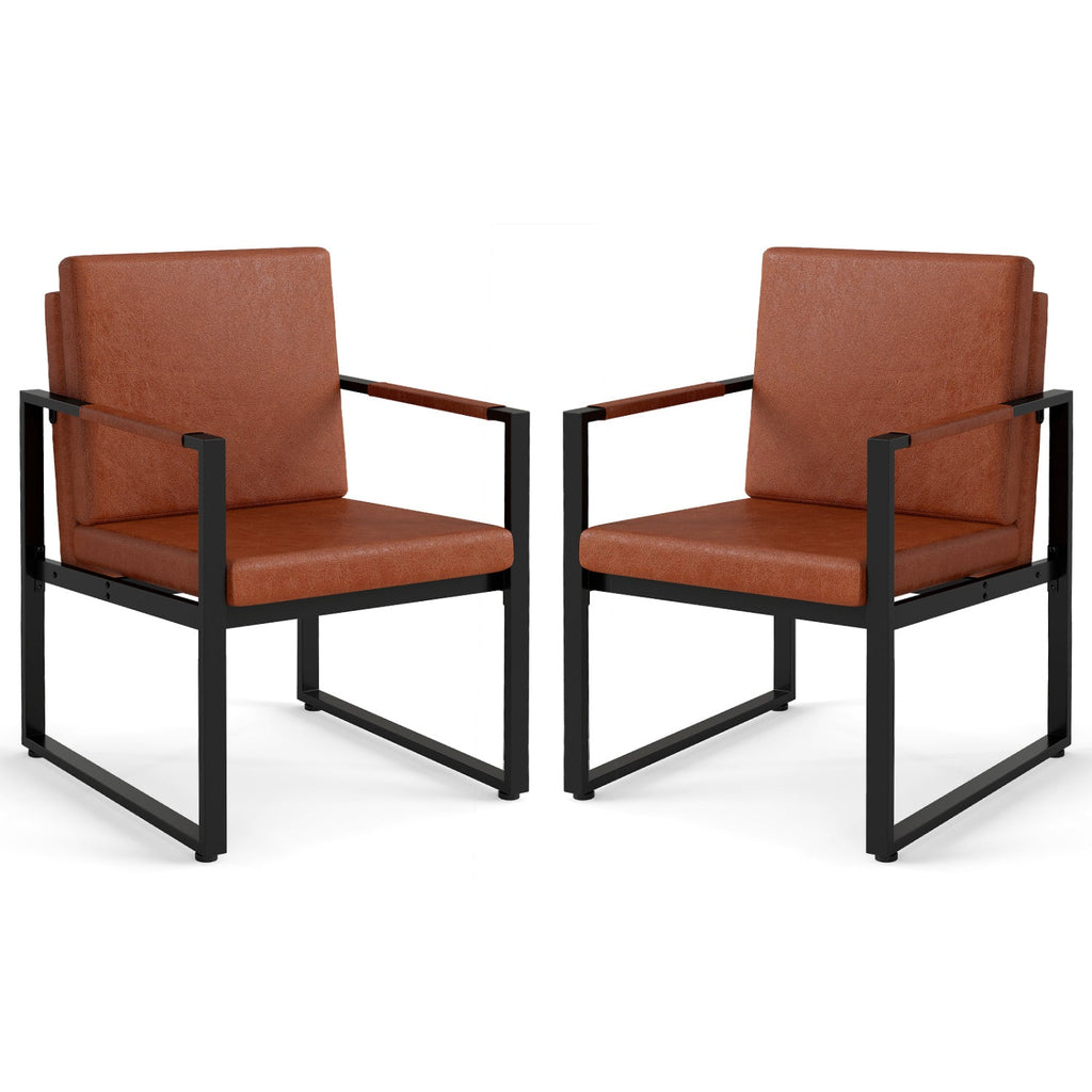 5 Pieces Living Room Set with 2 Accent Chairs and 2 Coffee Tables