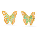 Retro Exaggerated Butterfly Symmetrical Gradient Pendant Stud Earrings