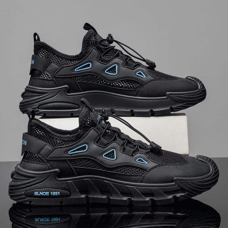 2026 New Men's Summer Breathable Hollow Mesh Sneakers, Thin Casual Sports Trendy Footwear For Students