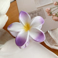 Muweordy Plumeria Hair Clips Flower Hair Clip Trendy Hair Claw Clip Popular Hair Catch Korean Hair Accessories For Women