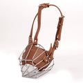 Dog Muzzle Adjustable Basket Soft Straps Rubber Pet Anti-bite Muzzle