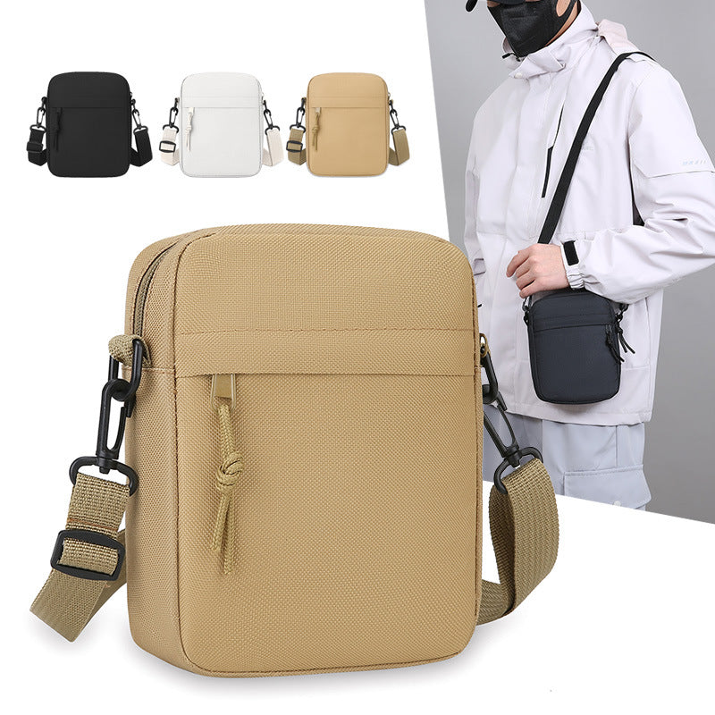 Simple Men's Bag Solid Color Single-shoulder Mini Casual