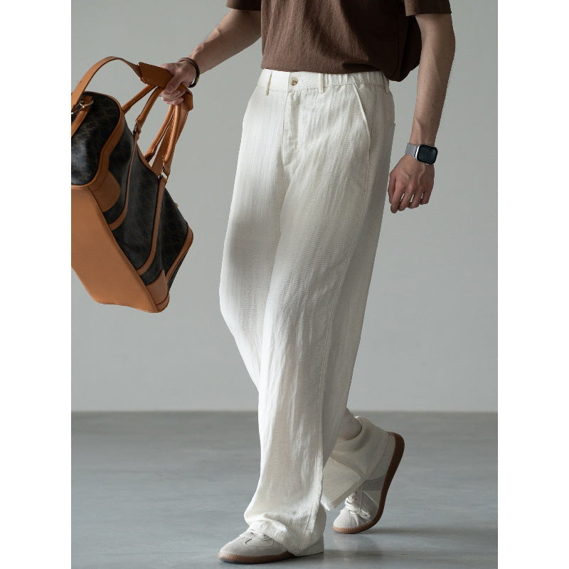 Breathable Textured Casual Pants For Men