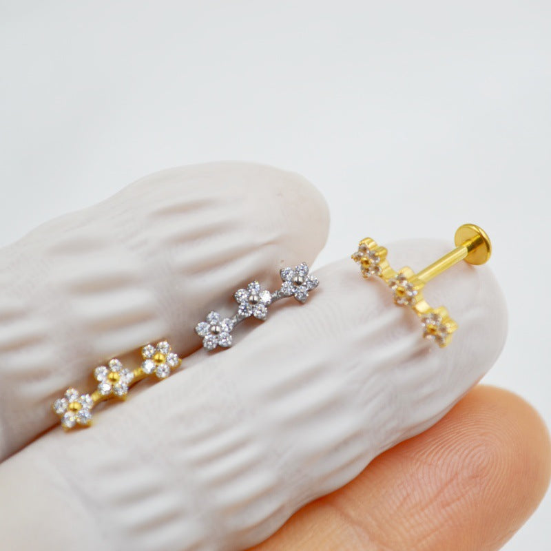 Titanium Alloy F136 Piercing Jewelry Ear Bone Stud