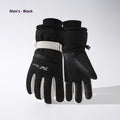 Winter Fleece-lined Thickened Men's And Women's Skiing Gloves Thermal And Windproof