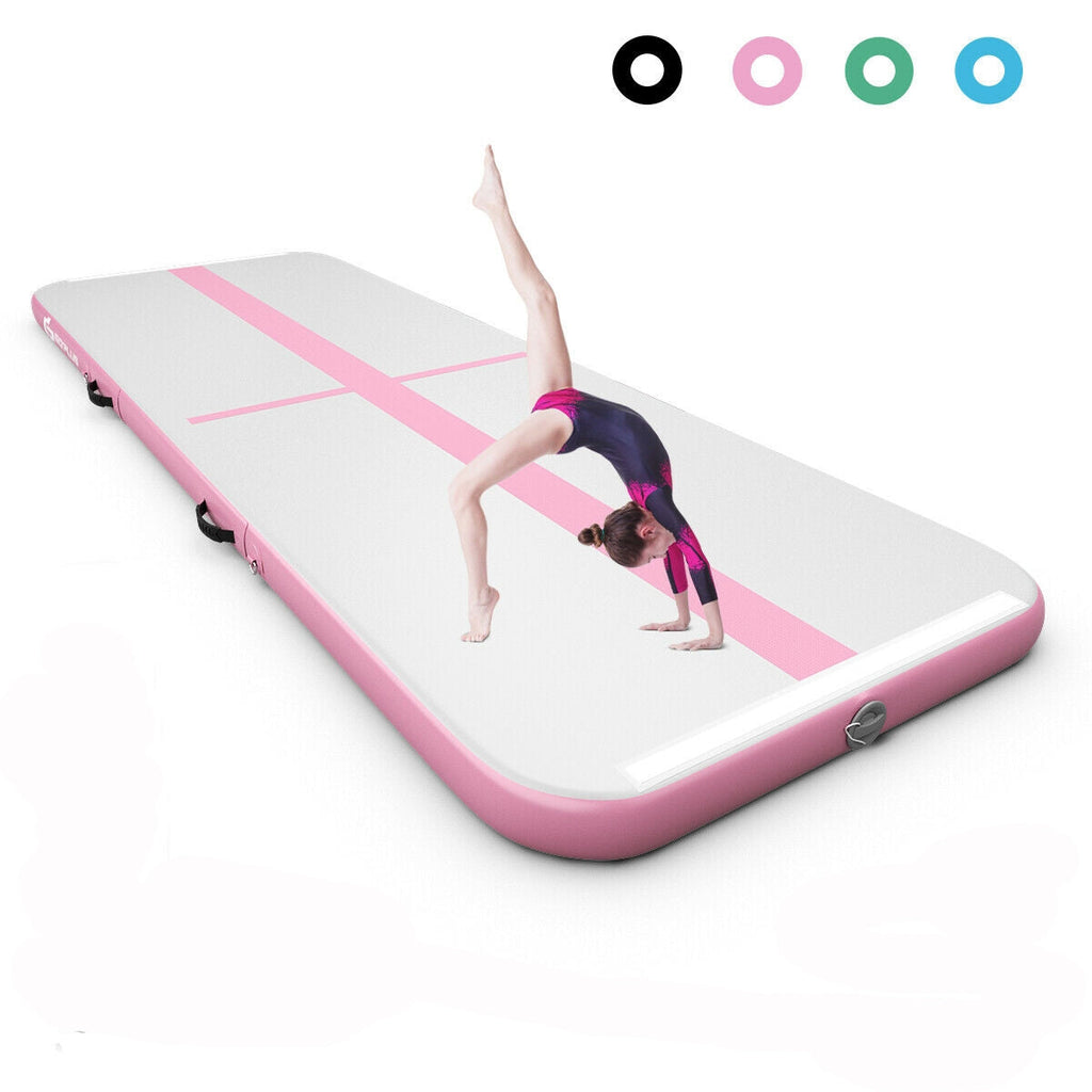 10 Feet Inflatable Gymnastics Tumbling Mat with Pump
