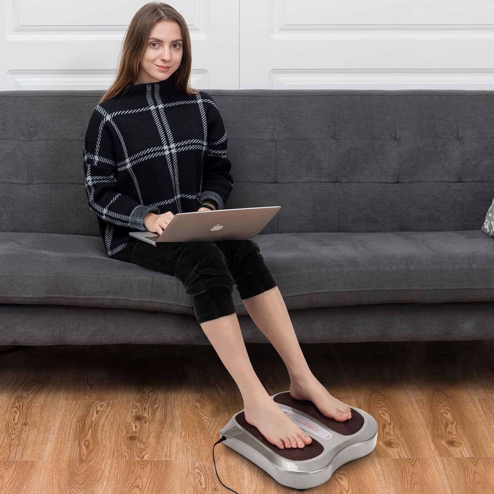 Shiatsu Heated Electric Kneading Foot and Back Massager