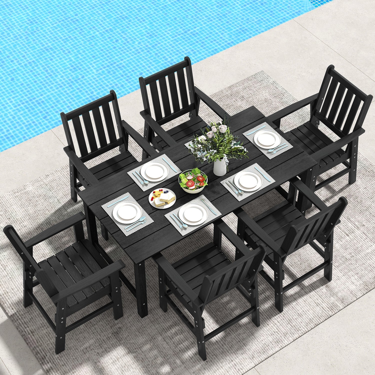 Dining Chairs Set of 2 Farmhouse Dining Room Chairs with Hollowed Backrest