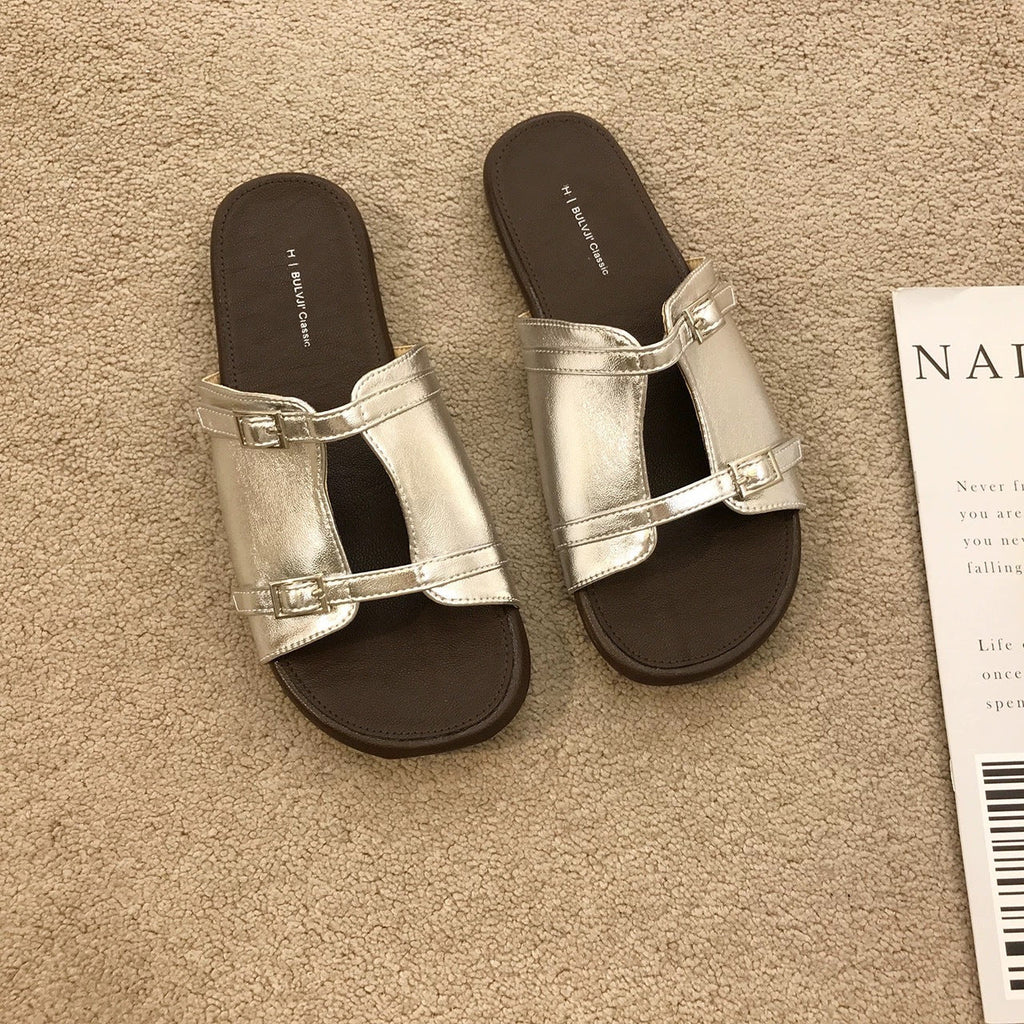 Summer Outdoor New-style Retro Flat-heeled Sandals