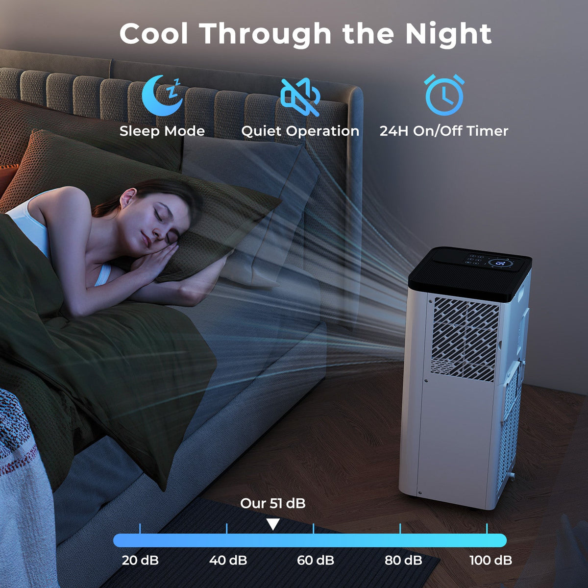10000 BTU Portable Air Conditioner 3 in 1 Floor AC Unit Fan and Dehumidifier for Room
