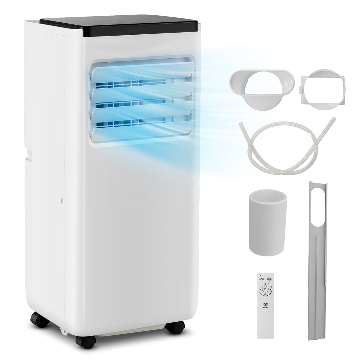 10000 BTU Portable Air Conditioner with Remote Control Cools up to 350 Sq.Ft