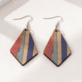Retro Simple Diamond-Shaped Womens Earrings