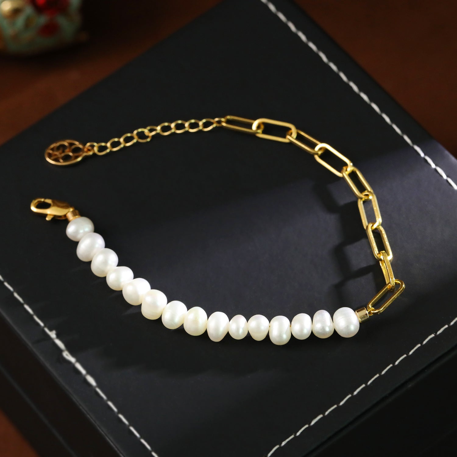 French-style Light Luxury Natural Pearl Assembled Bracelet