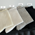 Socks-Dark grain wooden ears-White-1 pair