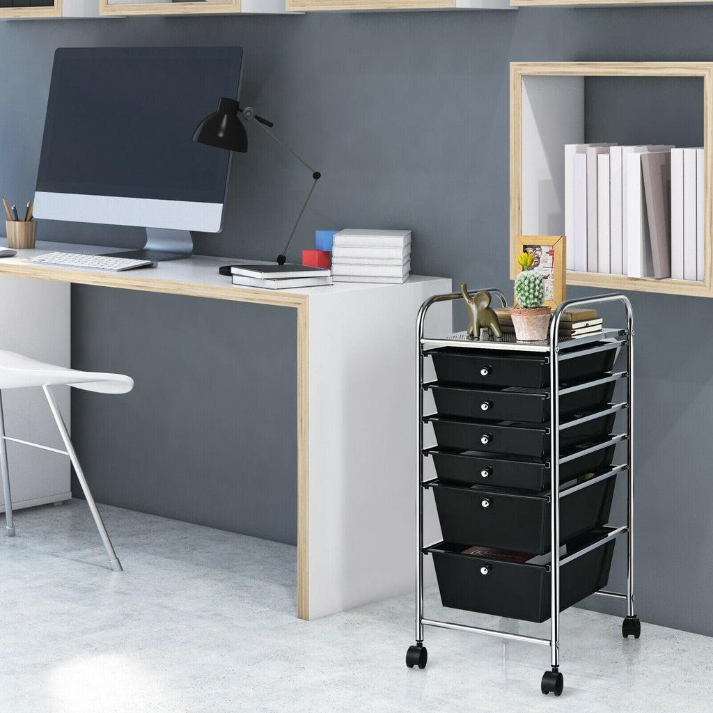 6 Drawers Rolling Storage Cart Organizer
