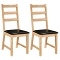 Dining Chairs Set of 2 Farmhouse Dining Room Chairs with Hollowed Backrest