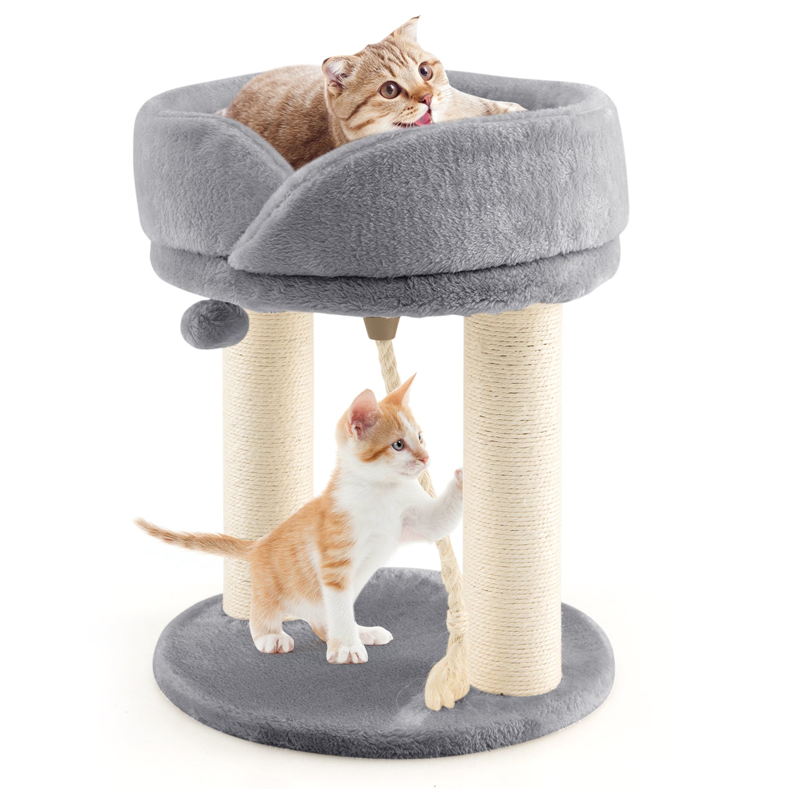 Cat Climbing Tree with Plush Perchs and Scratching Post
