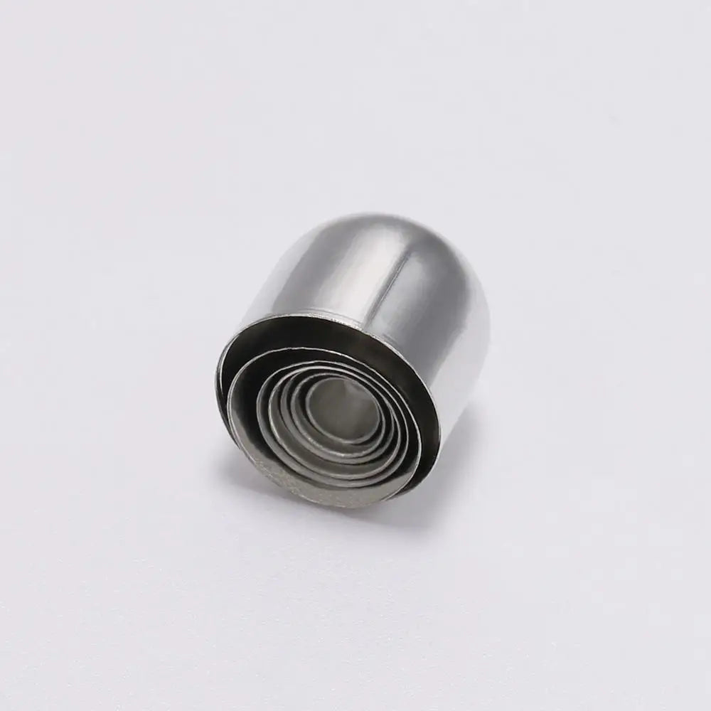50-100pcs/lot Crimp End Caps Leather Cords End Tip Beads Caps Fit 4 -12mm Clasps For DIY Jewelry Making Findings Supplies