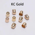 50-100pcs/lot Crimp End Caps Leather Cords End Tip Beads Caps Fit 4 -12mm Clasps For DIY Jewelry Making Findings Supplies