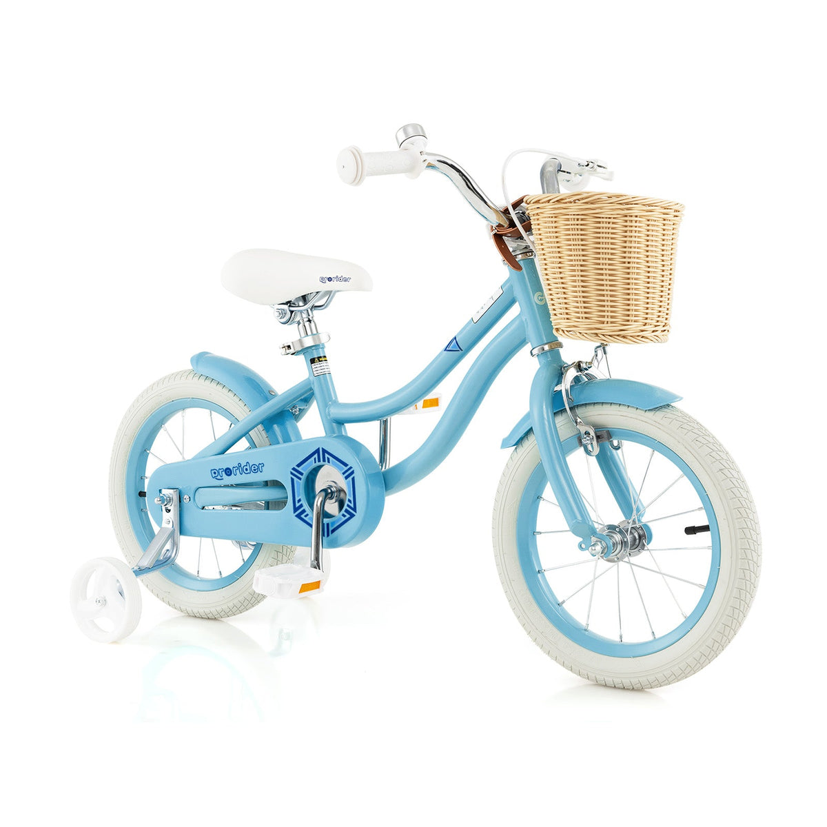 14-Inch Kids Bike with Training Wheels and Adjustable Handlebar Seat