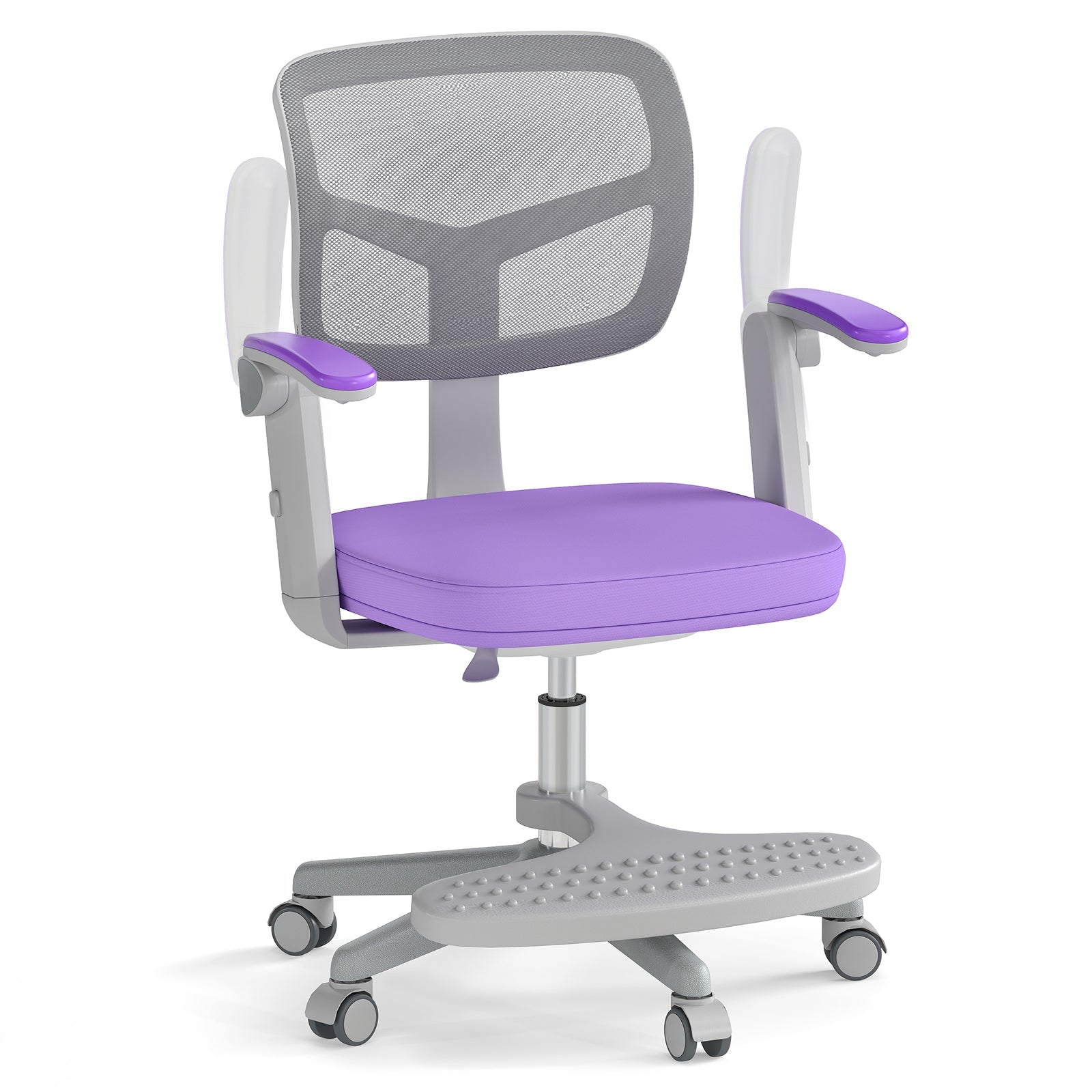 Kids Desk Chair Children Study Chair with Adjustable Height Armrest and Footrest