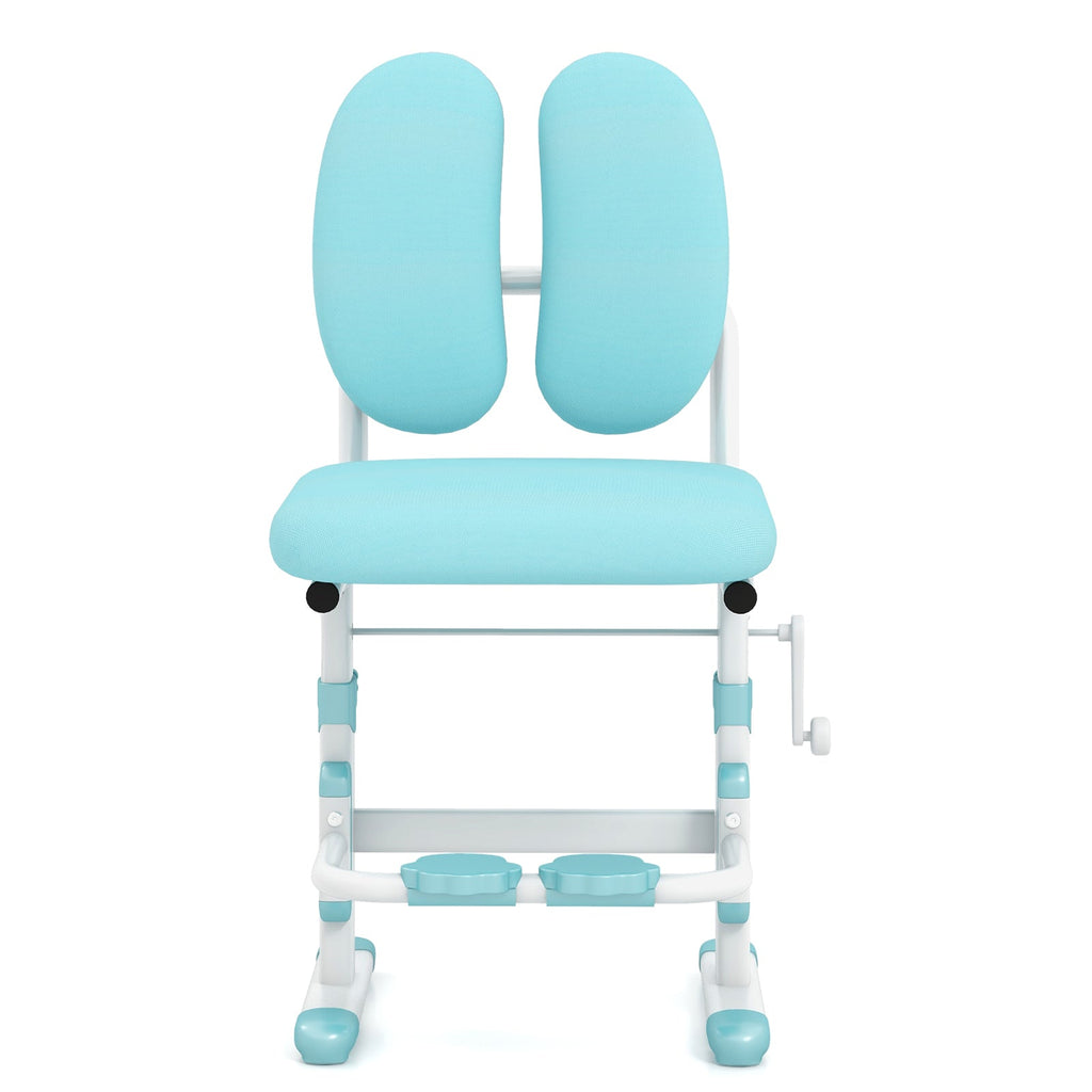 Ergonomic Height-adjustable Kids Study Chair with Double Back Support