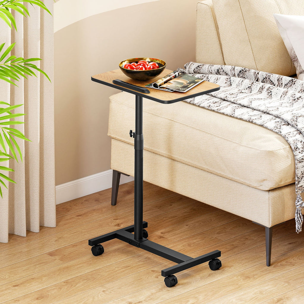 Overbed Rolling Food Tray Table