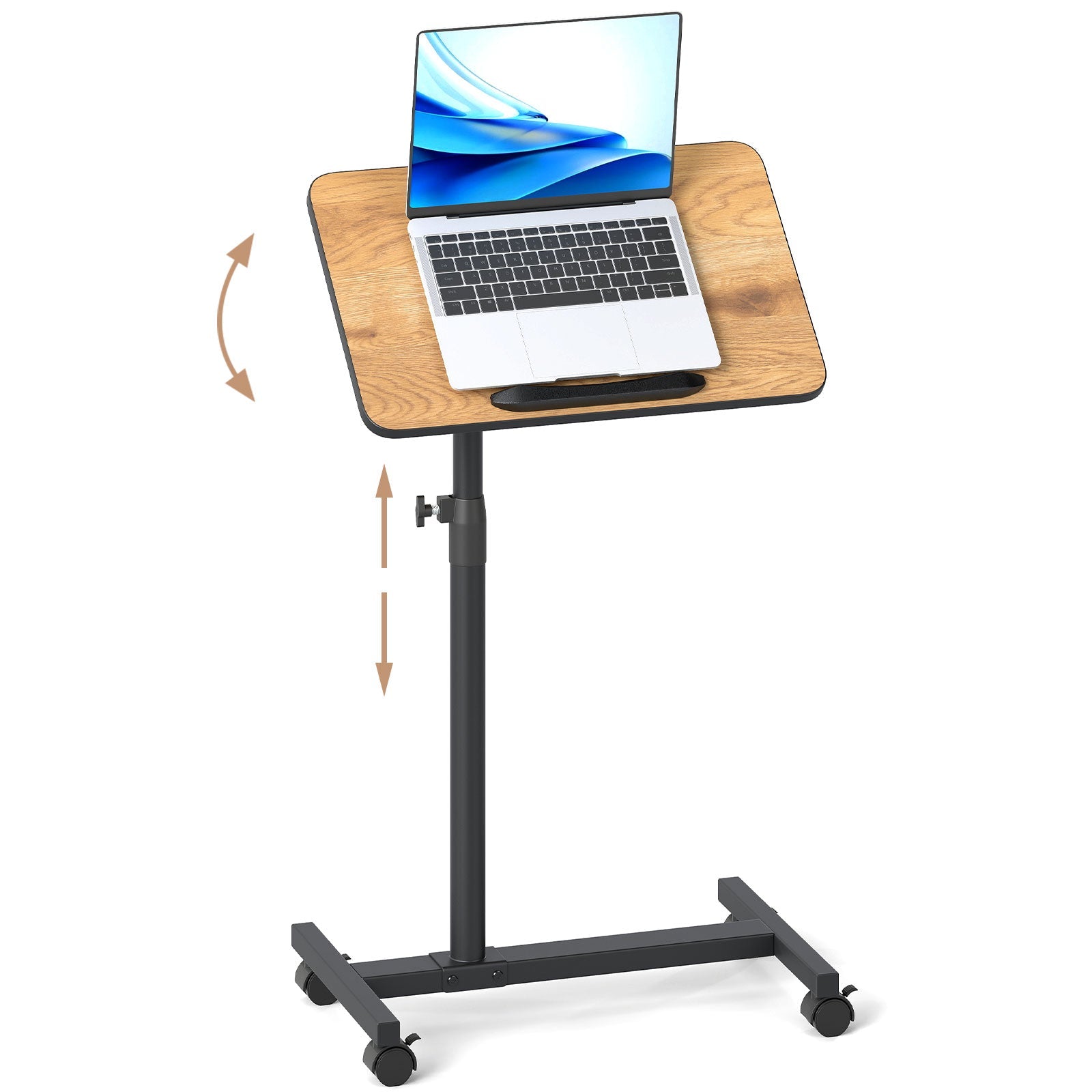 Overbed Rolling Food Tray Table