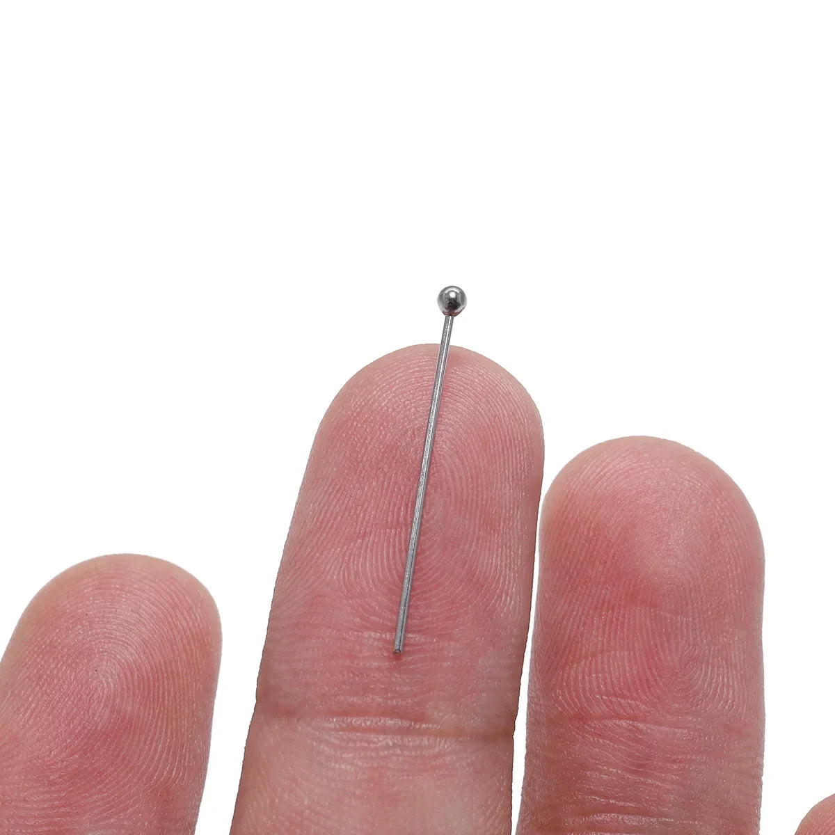 100pcs/Pack Stainless Steel 15-50mm Silver Ball Head Pins For Handmade DIY Jewelry Making Headpin Findings Accessories