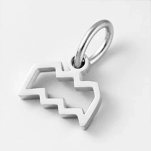 10PCS Stainless Steel Star Zodiac Sign 12 Constellation Pendant Accessories for Necklace Women Man Jewelry Gifts Wholesale