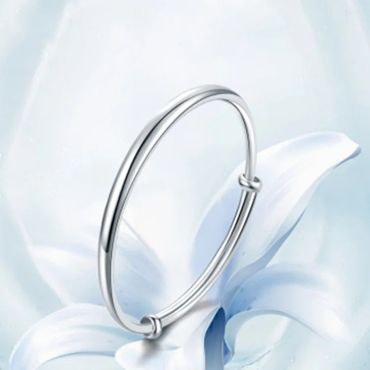 925 Sterling Silver Polishing Charm Bracelets Bangles For Women Elegant Jewelry Accessories Wholesale Jewellery Argent 925