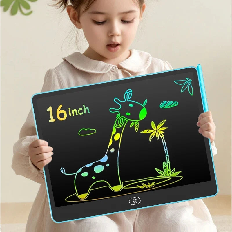 16/13/11 Inch LCD Writing Board Drawing tablet Kids Writing Painting Children Educational Toys for 3 4 5 6 7 8 Years Girls Boys
