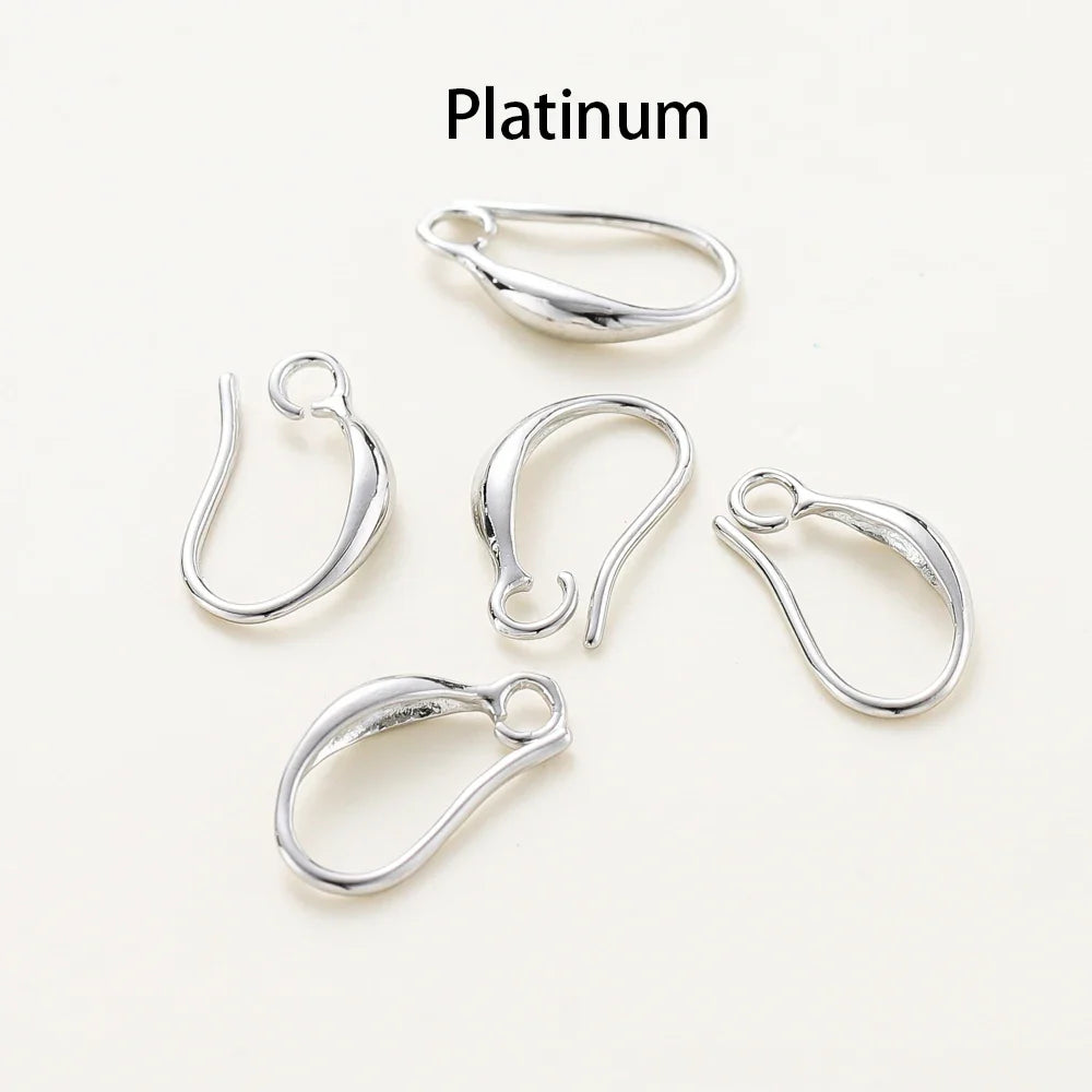 10pcs/lot 14K 18K Real Gold Earing Pendant Hook Ear Wire Hook For DIY Jewelry Making Earing Charms Accessories Components