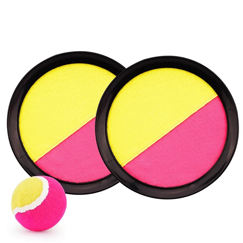 1Set Kids Sucker Sticky Ball Toy Outdoor Sports Catch Ball Game Set Throw And Catch Parent-Child Interactive Outdoor Toys