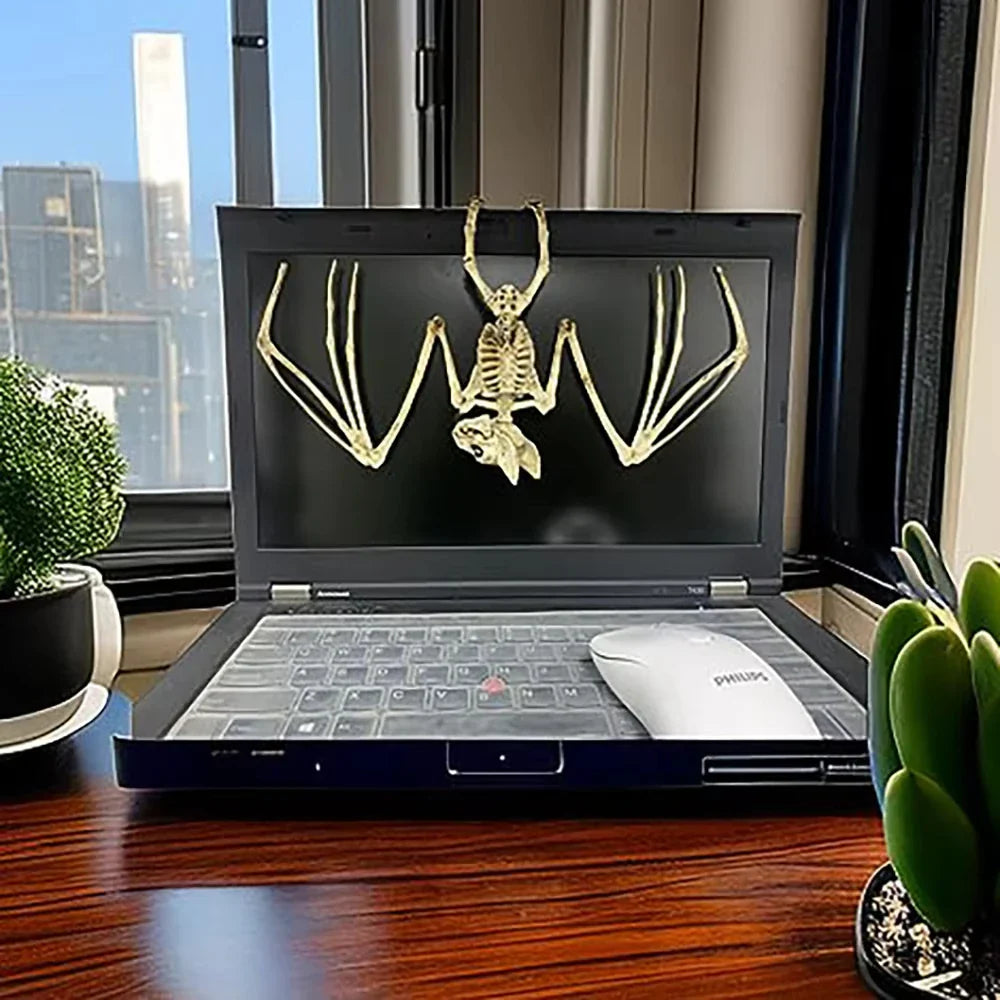 Halloween Animal Skeletons,Creepy Bat Skeleton Model,Horror Bat Bones,Halloween Home Decoration