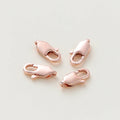 10pcs/lot 14K 18K Gold Plated Lobster Clasps Jump Rings End Chain Connector Hooks For DIY Necklace Bracelet Making Components
