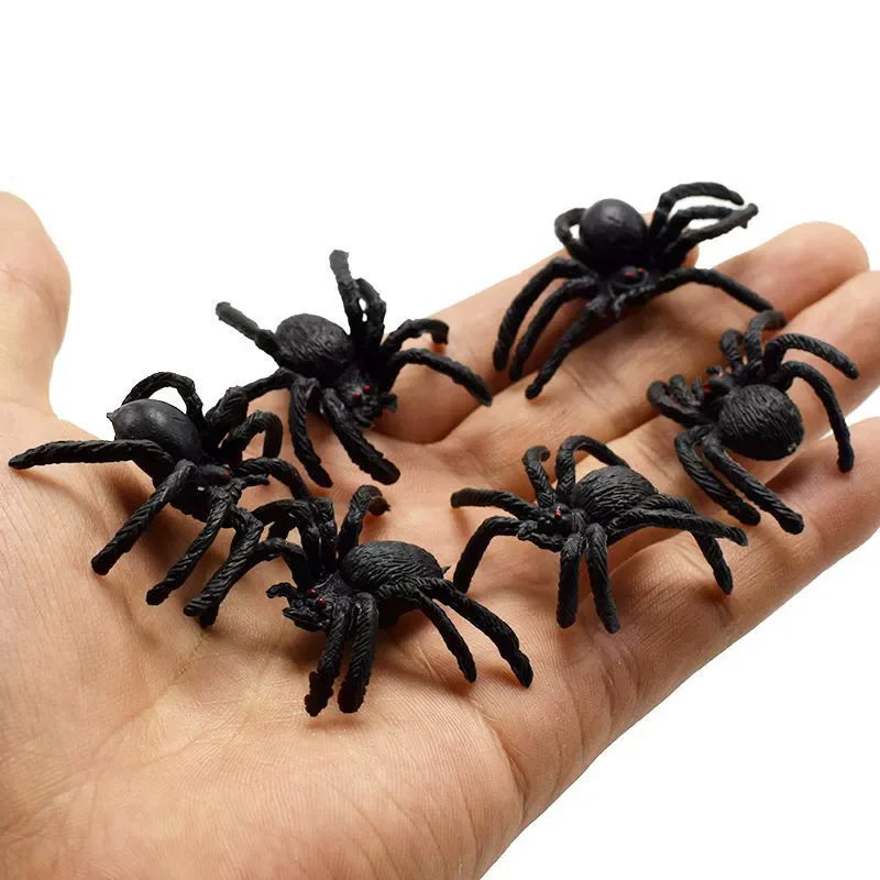 12/48pcs Halloween Simulation Bug Cockroach Spider Centipede Scorpion Plastics Prank Bug Funny Halloween DIY Decoration TMZ