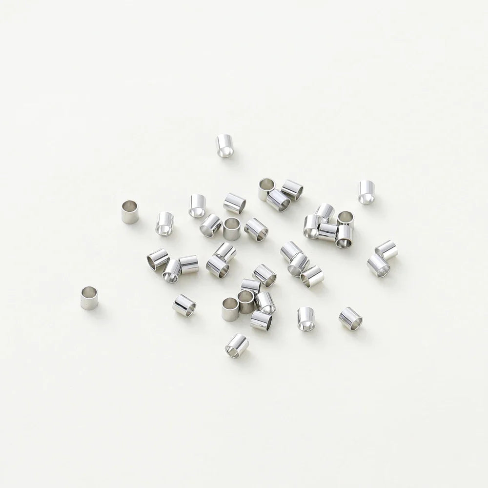 100pcs/lot 1.5/2/2.5mm 14K/18K Gold Color Plated Brass Positioning Beads for DIY Bracelet Necklace Jewelry Making Accessories