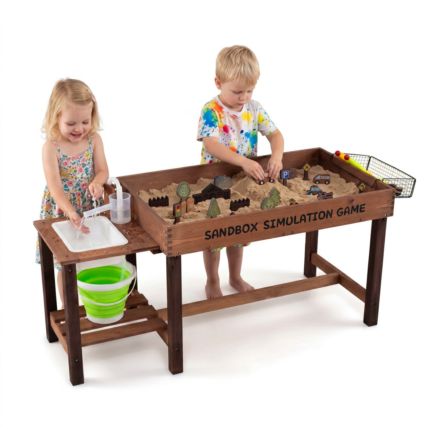 Sensory Sand & Water Table with Pump and 33 Accessories