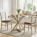 Upholstered Dining Chairs Set of 2 with Wood Frame