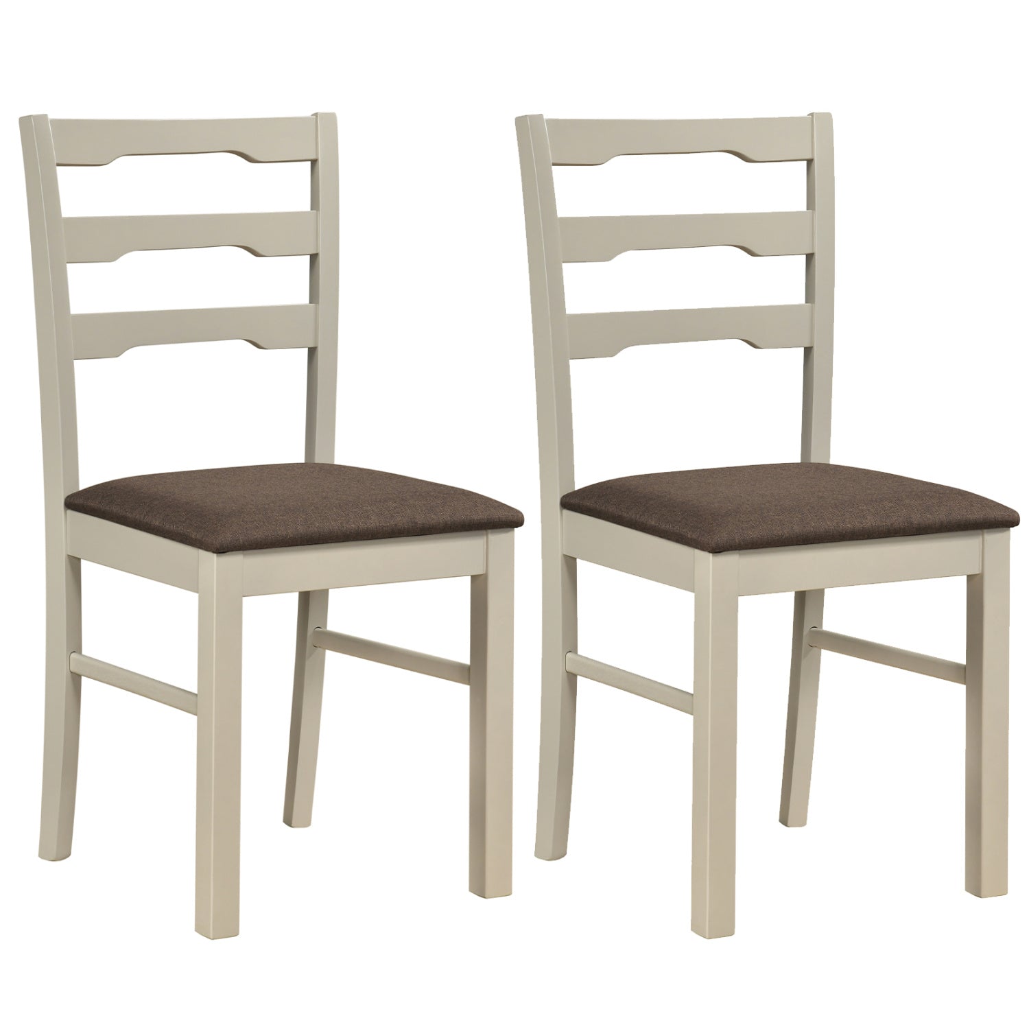 Upholstered Dining Chairs Set of 2 with Wood Frame