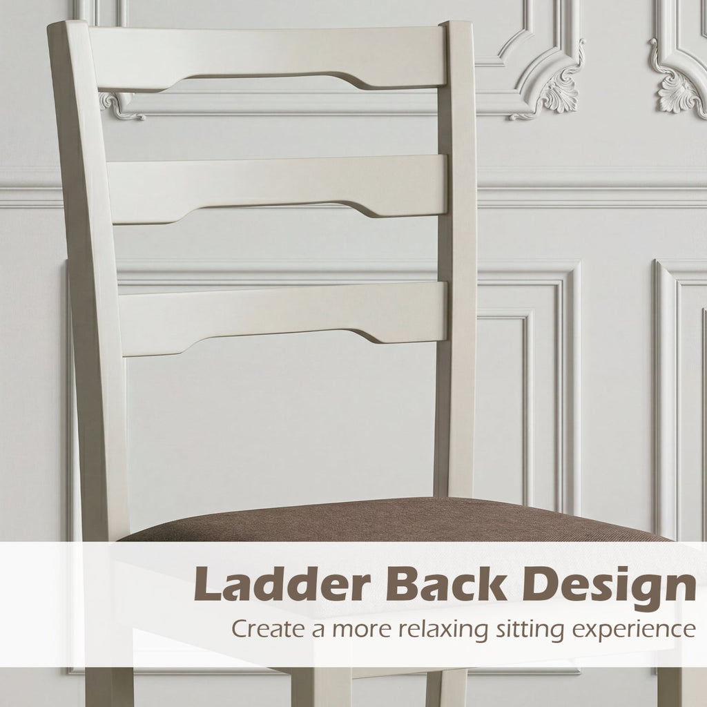 Upholstered Dining Chairs Set of 2 with Wood Frame