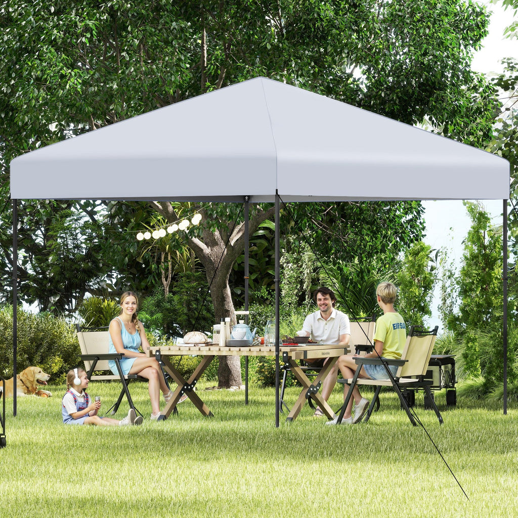 10 X 10 Feet Pop up Canopy Tent with Portable Carrying Bag and 8 Stakes
